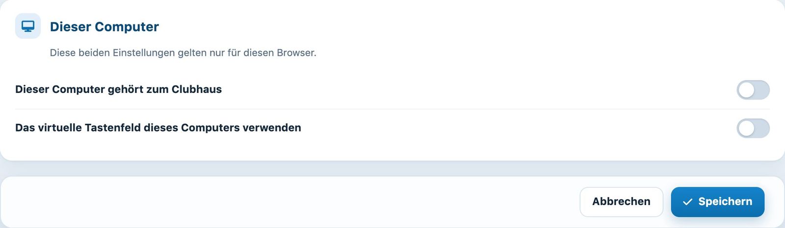 Karte Dieser Computer und Speicherleiste