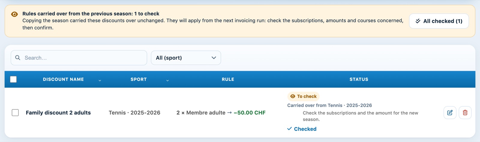 A copied rule, to check